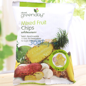 Greenday绿色时光天然混合水果片55g*2袋