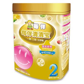 每伴 金品幼儿清清宝 适合12-36个月宝宝 2段大罐