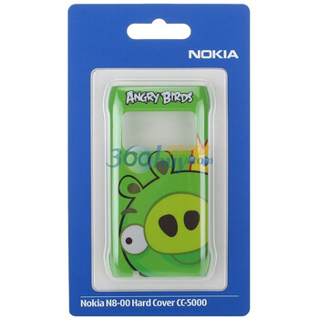诺基亚（NOKIA）CC-5000（绿色）愤怒的小鸟原装保护套 适用于诺基亚N8-00