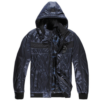 公子一派新款连帽棉服休闲外套男士保暖加厚棉衣MY-54003 宝蓝 185/100A(54/XXL)