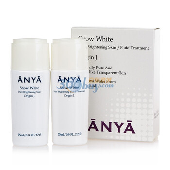 韩雅ANYA 雪晶透肌美白2件套（美白水25ml+美白乳25ml）旅行装套盒 体验装