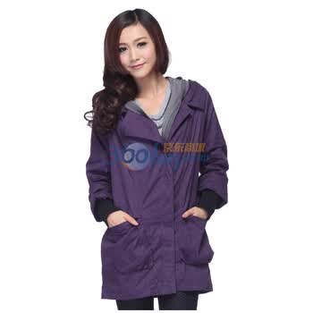 威丝曼之家WSM HOME 收腰连帽外套 TC240046 紫色 L