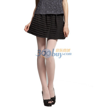 LILY 黑色多层压边春秋半裙 XL