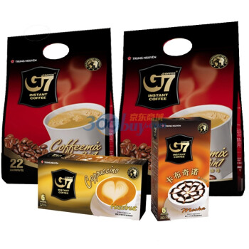 G7 越南中原三合一速溶咖啡22包*2+卡布奇诺6包*2