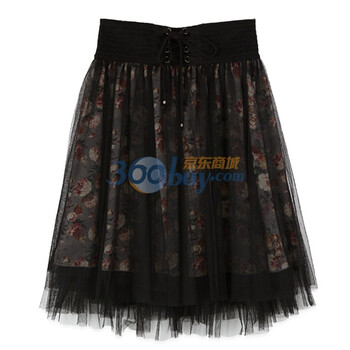 歌莉娅GOELIA裙子蓬蓬半身裙1CC2C270 紫色 M