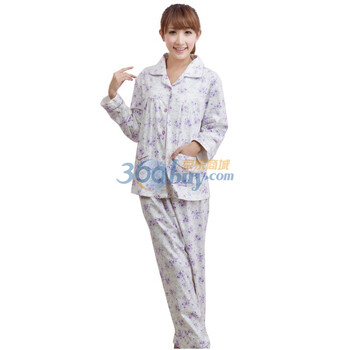 荻嘉茂 秋冬新款 时尚针织家居服套装 5907 紫色 XL