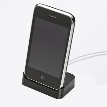 日本SANWA SUPPLY ACA-CRADLEBK 苹果iPod、iPhone的基座 可同时插着电源和音箱 也可传输数据 黑