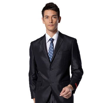 柒牌 SEVEN男装时尚商务正统西服婚庆礼服套装70C1453 A版压线 54