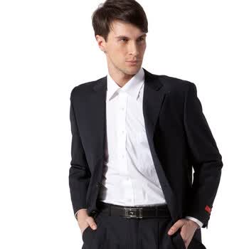 柒牌 SEVEN男装休闲时尚男毛料西服套西外套77C1653 A版压线 50