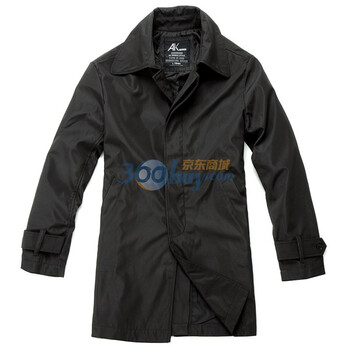 AK男装秋冬新品 特功机车防水透气长款风衣11C206015 褐色 XXL