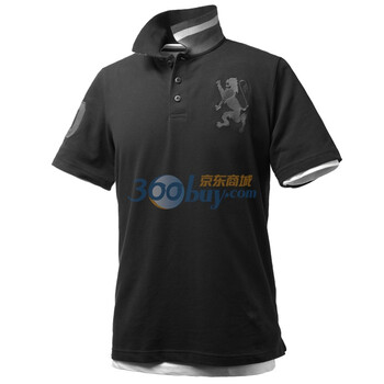 Giordano佐丹奴 Polo 男弹力狮王运动修身Polo 01010180 纯黑 L