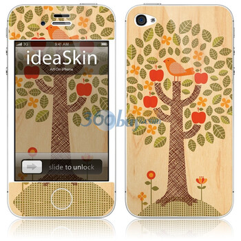 ideaSkin iPhone 4 苹果树 手机外壳保护套皮贴膜 CJKC922129