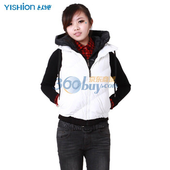 <em>以纯</em> 女装假两件<em>羽绒背心</em> <em>马甲</em>11421606 原32