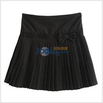 MAYUKI品牌☆风琴折裙子☆蝶结百折半身裙-S