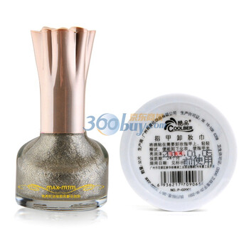 梵希陀MAX-MTM鲜花珐琅明色美甲2件组6#（烁石流金 06 15ml+酷品卸甲巾32片）
