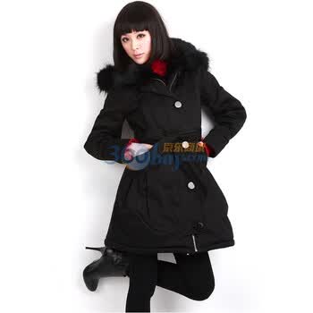 O.SA冬季新品棉衣女SM91103 黑色 XL