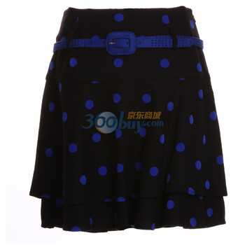 季候风波普风波点A字蓬蓬短裙S9445BK2596 兰色MU2 XL/170