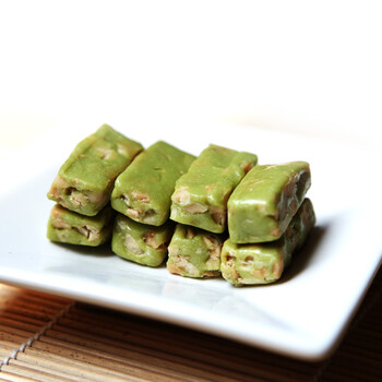 享之味 台湾风味糖果零食 抹茶味牛轧糖 独立包装不粘牙250克*3袋
