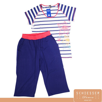 舒雅 schiesser 女士短袖家居服 31/8767 6678海军蓝 XL