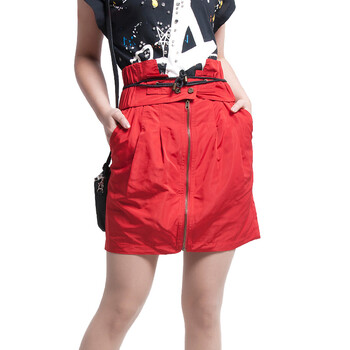 Basic House 百家好 夏装 时尚休闲女式裙子HLSK320A 米色/BE 165/68A/28/L