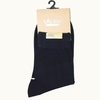 Utree 约晴 男袜 纯色 商务袜 6深蓝