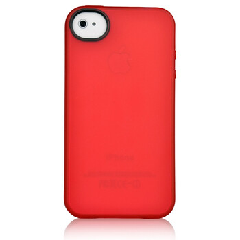 沃尤尼（VOUNI）iPhone磨砂保护软套 适用于iPhone4/4s红色