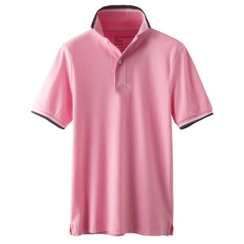 Giordano佐丹奴 Polo 男撞色边小立领修身POLO 01012001 粉红 M