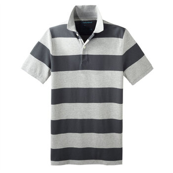 Giordano佐丹奴 Polo 男炫彩个性横间修身POLO 01012014 灰色 L