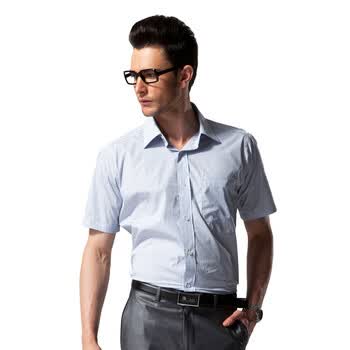 杉杉FIRS 2012春夏季新款男士时尚正统条纹短袖衬衫CVCB0148D 条纹 43