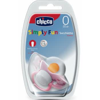 chicco智高天然橡胶安抚奶嘴粉色0个月以上 C00071251010000