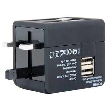 乐歌（Loctek） AP007 双USB 5V1A全球通旅行转换插座 可充iPhone