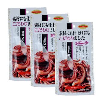 日本原装进口食品 玛丽斯 鱿鱼（小包）34g*3包