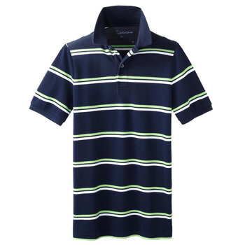 Giordano佐丹奴 Polo 男炫彩个性横间修身POLO 01012014 宝蓝色 XL