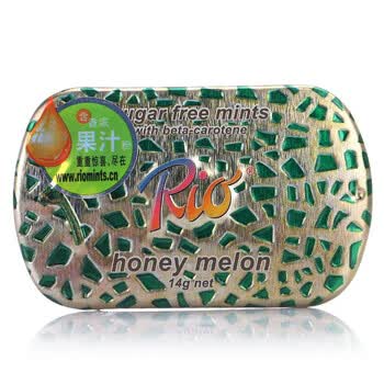 Rio香浓蜜瓜味薄荷糖14g*3盒