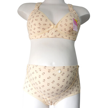nissen 心型<em>图案</em>休闲无钢圈<em>胸罩内裤</em>组合小组