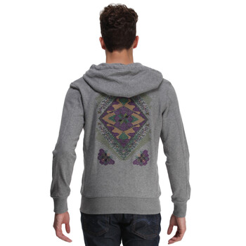 卡宾CABBEEN休闲连帽卫衣开衫男士秋衣外套