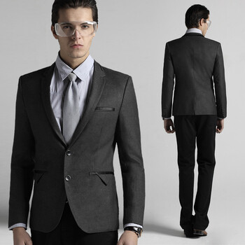 JANJAS+2014春装新款西服男士时尚修身商务外套JK302