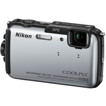 尼康（NIKON） COOLPIX AW110s 便携数码相机 银色（1605万像素 3英寸屏 5倍光学变焦 28mm广角 GPS/Wi-Fi）