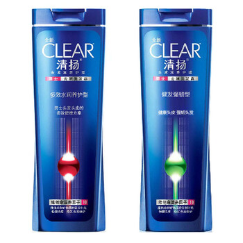 清扬 男士洗发露健发强韧型400ml(新包装)小组