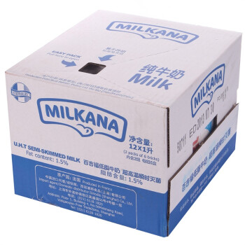 MILKANA 百吉福 低脂牛奶1L*12盒