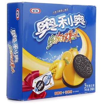 奥利奥缤纷双果味夹心饼干甜橙味+芒果味318