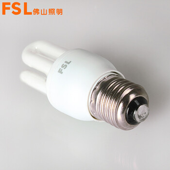 佛山照明 fsl 节能灯管 灯具  大螺口 白光 T3-3U-E27  1支装 8瓦