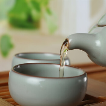 阳光飞歌 汝窑茶具 小盛水旅行茶具套装 罗汉杯D0001