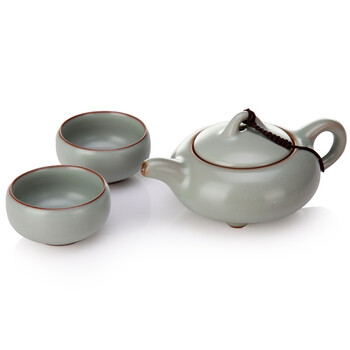 阳光飞歌 汝窑茶具 小盛水旅行茶具套装 罗汉杯D0001