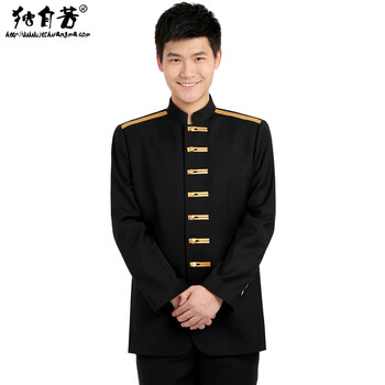 独自芳 新款五星级高档秋冬装长袖男士行李员迎宾门童服酒店男服务员