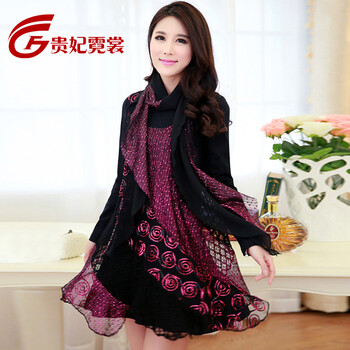 贵妃霓裳 货到付款2014<em>大码女装</em> 胖mm<em>春装</em>新