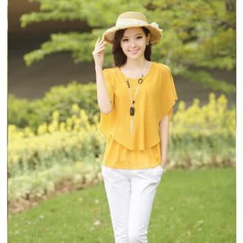 <em>女士上衣</em>夏性价比 短袖上衣女夏2014质量好推