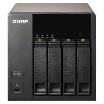 威联通（QNAP）TS-420 NAS四盘位网络存储 1.6GHz 512MB DDR3 RAM USB3.0
