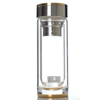 水中神300ml中号水晶杯9601双层透明玻璃杯 礼品杯子 茶杯 礼盒装