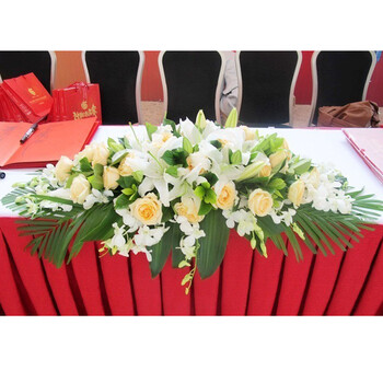 商务台花 桌面台花 会议桌花 讲台花 鲜花速度 鲜花快递 同城配送